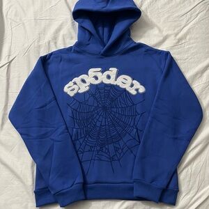 Sp5der Hoodie Dark Blue